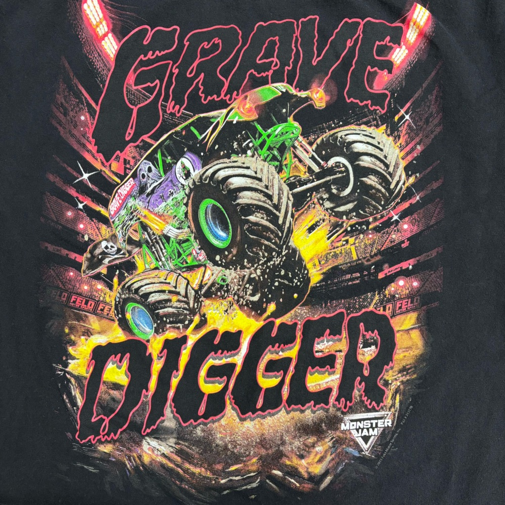 2015 Monster Jam Grave Digger tee, youth large - Picture 3 of 10